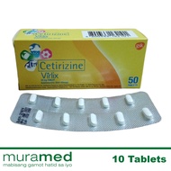 Virlix Cetirizine 10 mg Tablet 10s