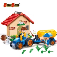 lego Pastoral style irrigates farmland building blocks toys for kid DIY Boy's birthday gift car toys 185PCS BANBAO 8582