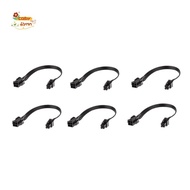 6PCS Motherboard ATX CPU 4 Pin Male to Female Extension Cable for Power Supply PSU 8-Inch(20cm)