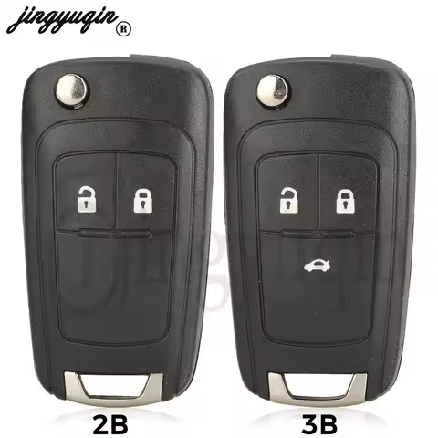 jingyuqin 2/3 Buttons For Opel Vauxhall Insignia Astra J Zafira C Mokka Flip Remote Key Shell Case H