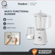 【New Arrival】Gaabor 1.8L Multi-functional Blender High Speed Mixer 2 Cups Design Stainless Steel