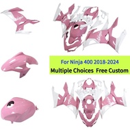 Big Sale For Kawasaki Ninja 400 2018-2024 Motorcycle Fairings EX400 18 19 20 21 22 23 Pink White Pla