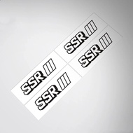 4x Car Styling Vinyl Decals Auto 17inch Wheel Tyre Rims Tire Stickers for SSR Professor SP1