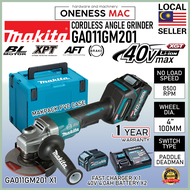 MAKITA CORDLESS ANGLE GRINDER 4INCH 100MM 40V GA011GM201 40V 4.0AH BATTERY 2 PCS AND FAST CHARGER