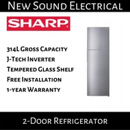 Sharp SJ-RX38E-SL2 287L 2 Door Refrigerator  1-year Local Warranty