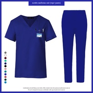 Wholesale Clinic Hospital Doctor Overalls Mens Scrubs Medical Uniform V-neck Fashion Scrub Pharmacy