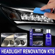 5x/Set Car Headlight Restoration Fluid Repair Kit Light Polish Cleaner Fast