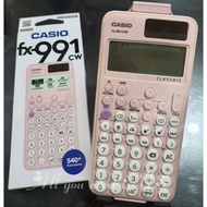 ✕△CASIO FX 991CW FX-991CW FX 991 CW CLASSWIZ BLACK /PINK SCIENTIFIC CALCULATOR