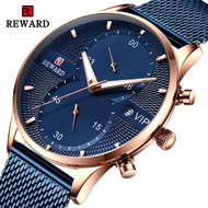 Reward leisure quartz watch men's sports watch business new 5-pin Chronograph men's Watch