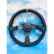 OMP MITSUBISHI MOTORS RALLIART WRC 1996-1999 TOMMI MAKINEN - Leather/Alcantara Suede Steering Wheel 