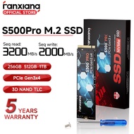 Fanxiang S500Pro SSD NVMe PCIe 3.0*4 M.2 2280 Solid State Drive SLC Cache TLC for Laptop PC (256GB 5