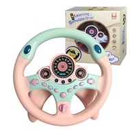 Electric Simulation Steering Wheel Toy With Light And Sound Educational Children Co-Pilot ChildrenS