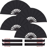 In stock black ring fan pure kung fu 1 foot 33cm, there are 2 kinds of covers to choose from 33CM pl