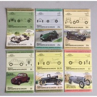 1985 St. Vincent Grenadines — Bequia Car 12 Stamps Set