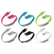 Kabel data bracelet gelang android micro pendek powerbank samsung xiaomi oppo vivo lenovo asus