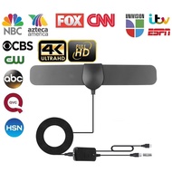 8K/4K HDTV TV Antenna with Amplifier Free TV 100 Miles DVB-T2 active antenna Flat Digital TV Antenna 20dBi High Gain