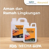 Politur Kayu Waterbased Biovarnish Liquid Stain Kemasan Kecil 500 gram