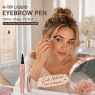 Shaqinuo 4 Prong Liquid Eyebrow Pen Long Lasting No Natural Root Defining Fade 1ml Pen Brow D3t4