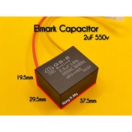 READY STOCK. ELMARK 2.0uf 550VAC High Quality Original Ceiling Fan Capasitor / Kapasitor Kipas Silin