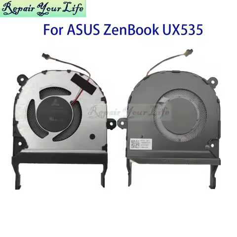 Laptop CPU GPU Cooler Fan Radiator For Asus ZenBook Pro UX535 UX535LH UX535QE 13NB0RX0T02011 13NB0RX