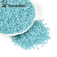 1pound Glass Seed Beads Ceylon Round Pale 8/0 3mm Hole: 1mm about 10000pcs/pound