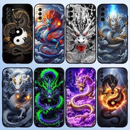 casing for Samsung A54 5G A55 A60 A70 A71 A72 A73 F62 Cover 【4】chinese dragon Soft Case