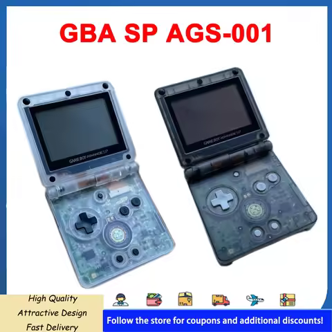 Refurbished GBA SP Game Console Game Boy Advance SP AGS-001 Gameboy Advance SP New Shell IPS LCD / O