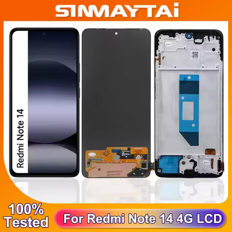 6.67" AMOLED For Xiaomi Redmi Note 14 4G LCD Display Touch Screen Digitizer 24117RN76G 24117RN76O LC