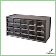 [Toolroom] Craft Cabinet 20 Drawer Smooth Surface Organizer Lockers Plastic for Desktop