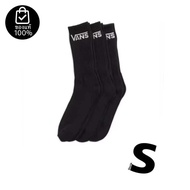 ถุงเท้าVANS CLASSIC CREW SOCKS 3 PAIR PACK BLACK สินค้ามีประกันแท้