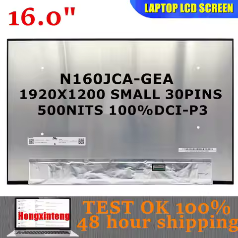 N160JCA-GEA REV C1 B1 Genuine NEW 16.0INCH LAPTOP SCREEN IPS 16:10 1920X1200 100%DCI-P3500NITS SMALL