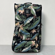 美國 VOLCOM 黑色樹葉紋牛津布 拉桿 行李箱