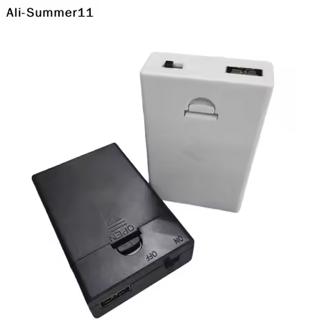 【A1x】【R】1Pcs Built In USB Battery Holder With Switch And Cover 3AA 4.5V Battery Box AA Battery Case 