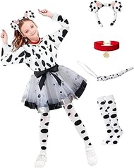 Toddler Girls Dalmatian Costume Outfit 101 Days of School Shirt Tutu with Accessories