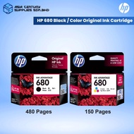 HP 680 Black / Tri-Color Original Ink Advantage Cartridge ( F6V27AA / F6V26AA ) For Printer HP 2135 2676 3635 3835 4675