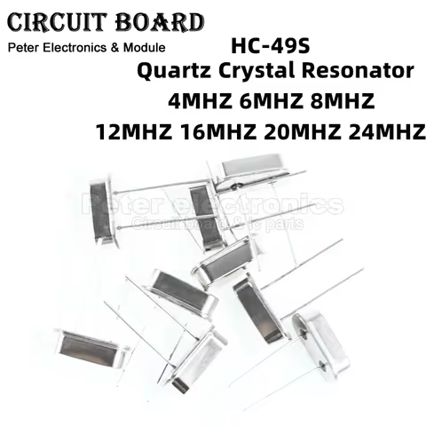 10PCS 4Mhz 6Mhz 8Mhz 12Mhz 16Mhz 20Mhz 24Mhz 32.768K 32.768K Quartz Crystal Resonator Passive Oscill