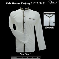 Baju Koko Pria Dewasa Al Luthfi Lengan Panjang Premium Titiandizar