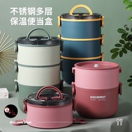 Lunch Box Bento (3 layer) 304 Stainless Steel Thermal Lunch Box Thermos Lunch Box Termo Container.