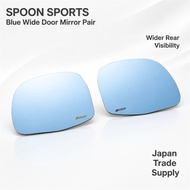 SPOON SPORTS Blue Wide Door Mirror 76203-JG3-030 for Honda N-ONE JG1 JG2 JG3 JG4