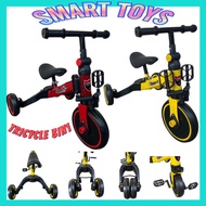 [100%siap pasang] TRICYCLE 3IN1 Premium Mini Balance Push Bike For Kids/Baby 2-4 Years Bayi Mainan L