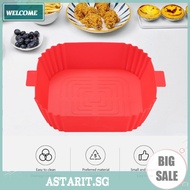 Silicone Air Fryers Oven Baking Tray Non-stick Disk Square for Home Kitchen Tool