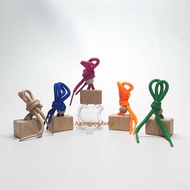 Hanging Perfume Glass Bottle 8 Ml Apple Wooden Lid Box / Glass Bottle / Perfume Glass Bottle / Car P