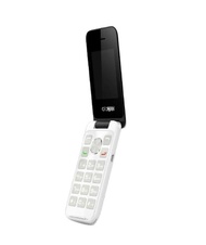 Alcatel 2051 Flip Handphone - Pure White [Dual SIM]