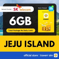 【Jeju Sim Card】【✅ Hotspot】【Sk Telecom】【6GB】【4G High Speed Data】4G Travel Sim Card