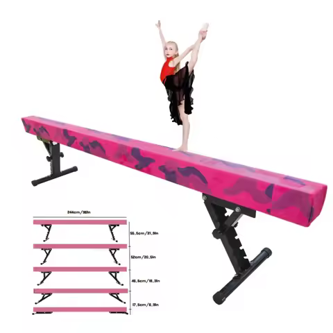 Factory Direct Adjustable Balance Beam Gymnastics Training Balance Beam