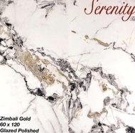 ST Granit Putih Motif Marmer Serenity Zimbali Gold 60x120