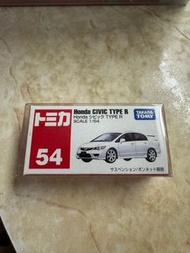 順豐包郵1:64 多美卡 TOMY TOMICA NO.54 本田思域 TypeR FD2 白色 合金汽车模型 （中國制）車仔 經典初回消防警車7人車房車Toyota Honda Suzuki 日本限