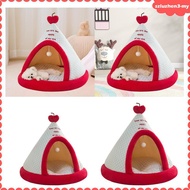 [SzluzhenbcMY] Cat Bed Sleeping Self Warming Washable Pet Tent for Poodle Cats Pomeranian