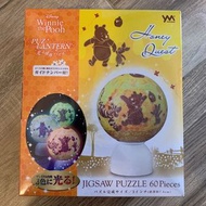 全新日版正貨 Disney Lamp puzzle 迪士尼3D立體砌圖燈 3色 LED夜燈 拼圖燈 小熊維尼 維尼熊 Winnie the Pooh