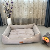 Large Pet Cat Dog Bed 8Colors Warm Cozy Dog House Soft Fleece Nest Dog Baskets House Mat Autumn Wint